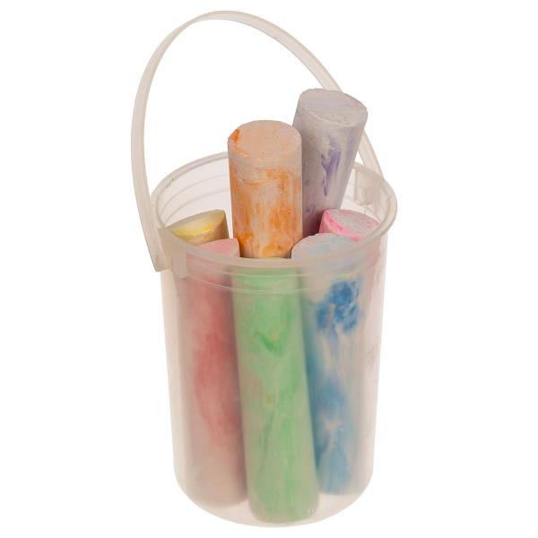 Gadekridt i Spand 10 cm 7-pak