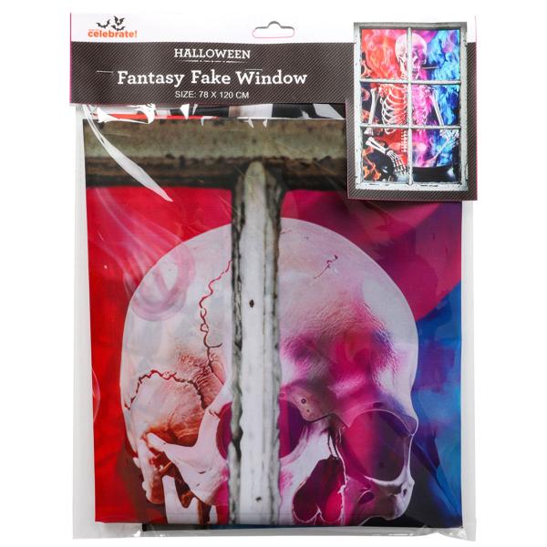 Vinduesdekoration Halloween Magisk Skelet