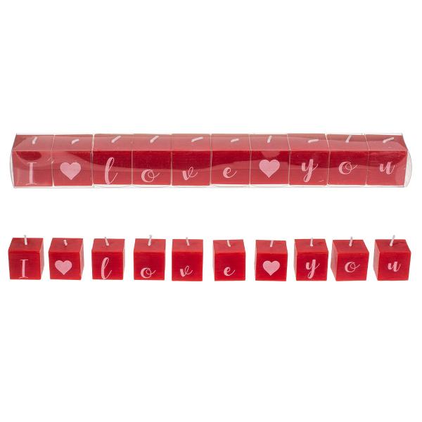 Firkantede Lys I Love You