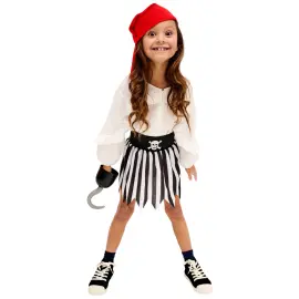 Piratkostume Nederdel og Bandana B&oslash;rn