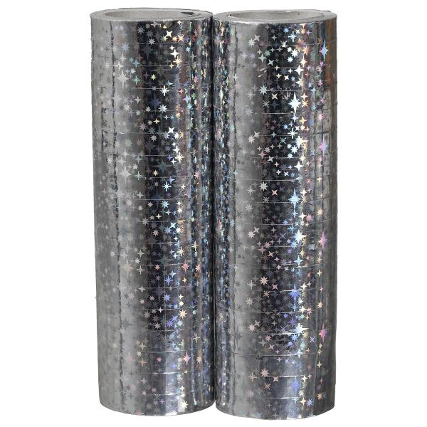 Serpentiner Holografisk/Sølv 2-pak