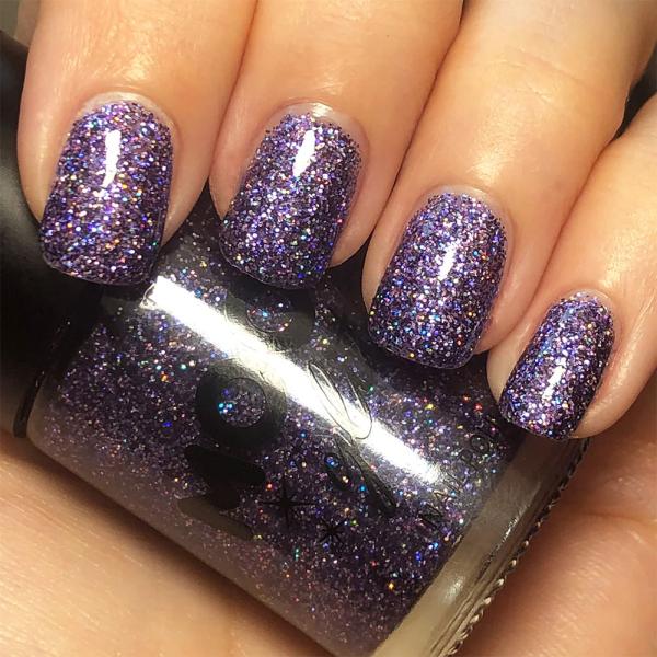 Moon Glitter Holografisk Neglelak Lilla