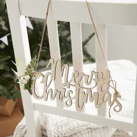 Hængende Merry Christmas Skilt