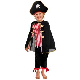 Piratkaptajn Kostume Børn 116-128 cm