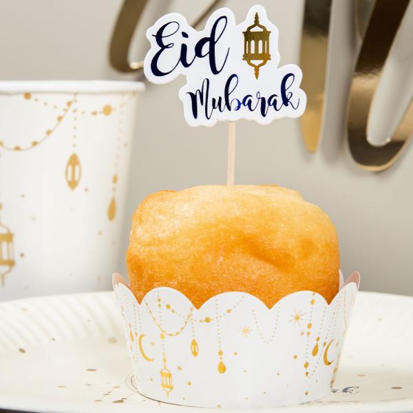 Eid Mubarak Cupcake Dekorationer