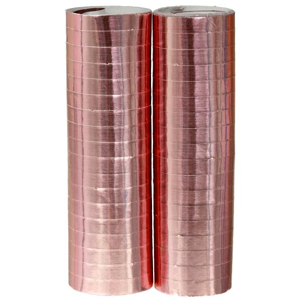 Serpentiner Metallic Lyserød 2-pak