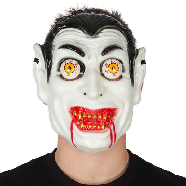 Skør Vampyrmaske med Bevægelige Øjne