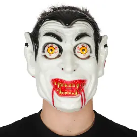 Sk&oslash;r Vampyrmaske med Bev&aelig;gelige &Oslash;jne