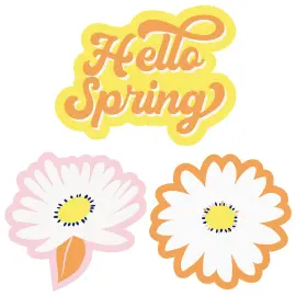 Klistermærker Blomster & Vår Vinyl 3-pak
