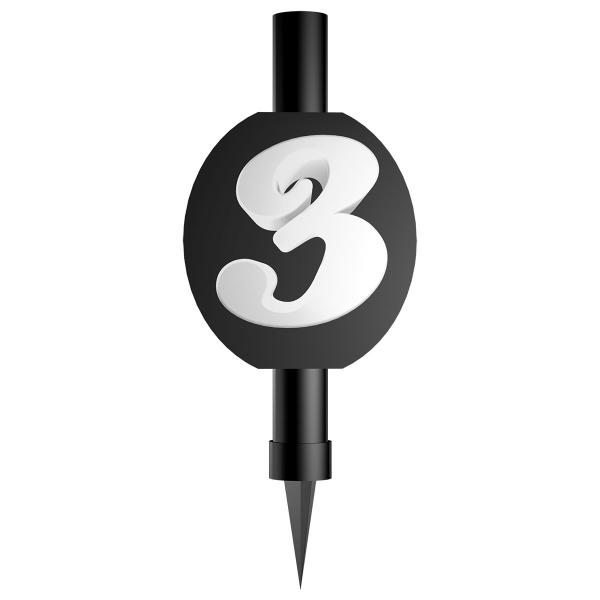 Sort Isfontæne med Tal 3