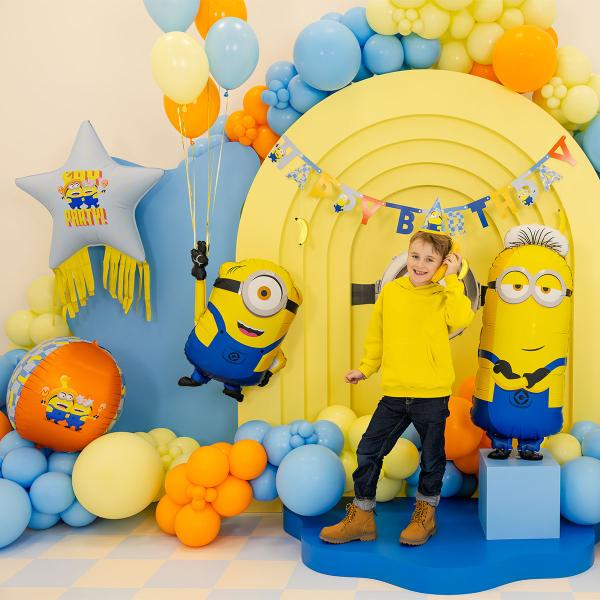 Minions Folieballon Stjerne med Frynser 72 cm