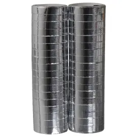 Serpentiner Metallic Sølv 2-pak