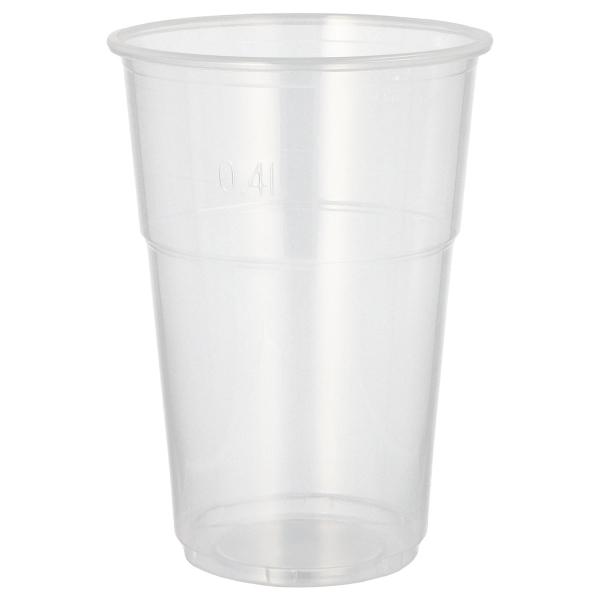 Genanvendelige Plastglas 40 cl 50-pak