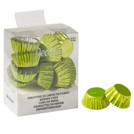 Minimuffinsforme Metallisk Limegr&oslash;n 180-pak