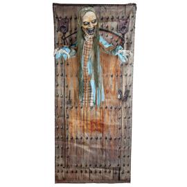 Lænket Dørzombie Animeret Prop 180 cm