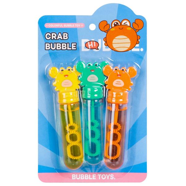 Sæbebobler Krabbe 3x35 ml 13 cm 3-pak