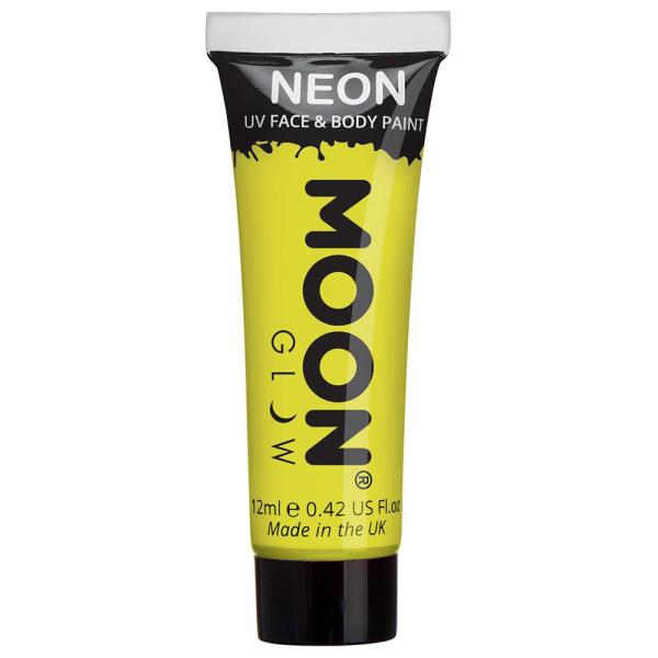 Moon Glow Neon UV Krops- & Ansigtsfarve Intensiv Gul