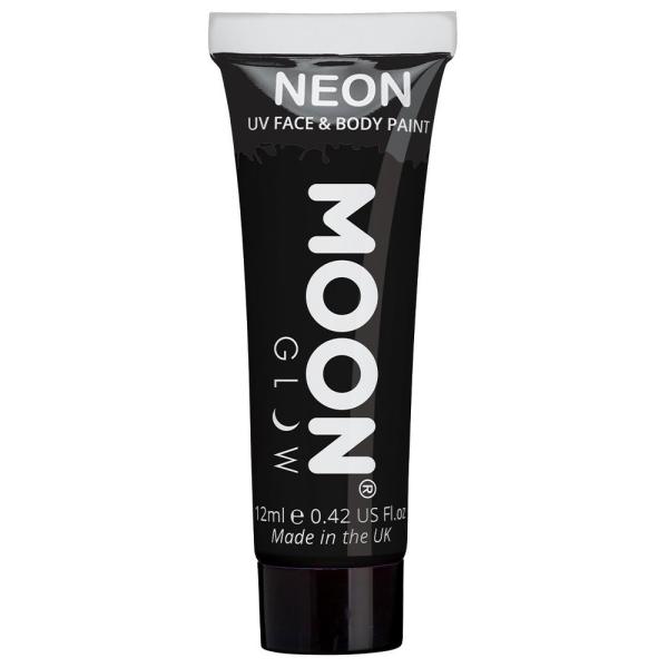 Moon Glow Neon UV Krops- & Ansigtsfarve Sort