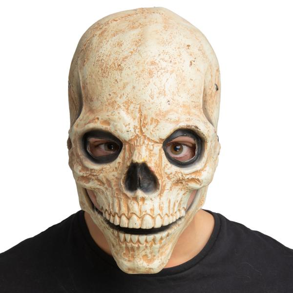 Latexmaske Dødningehoved med Bevægelig Kæbe