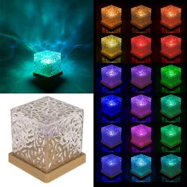 RGB LED-lampe med B&oslash;lgem&oslash;nster 11,5 cm