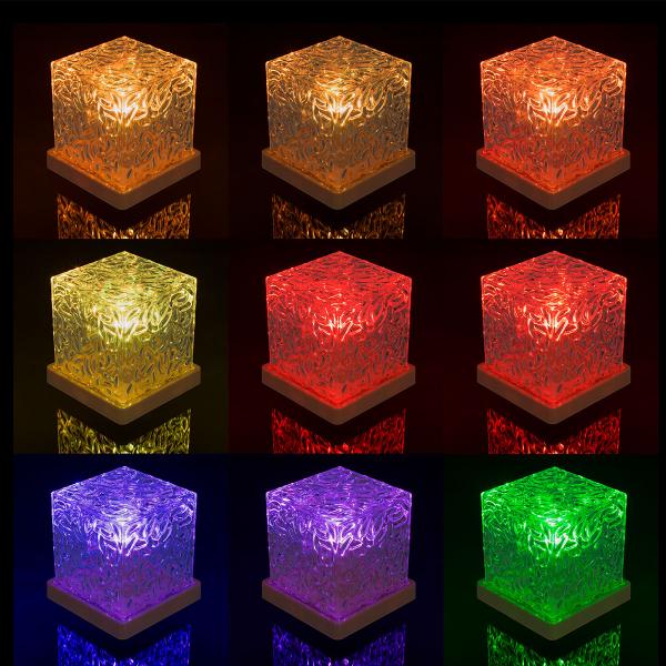 RGB LED-lampe med Bølgemønster 11,5 cm