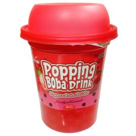 Jordb&aelig;rdrik med Popping Boba 350 ml