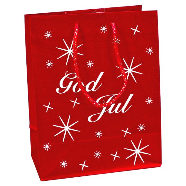 God Jul Gavepose Rød Lille
