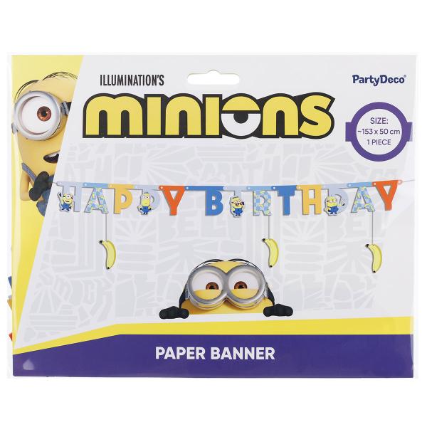 Minions Happy Birthday Guirlande 153 x 50 cm