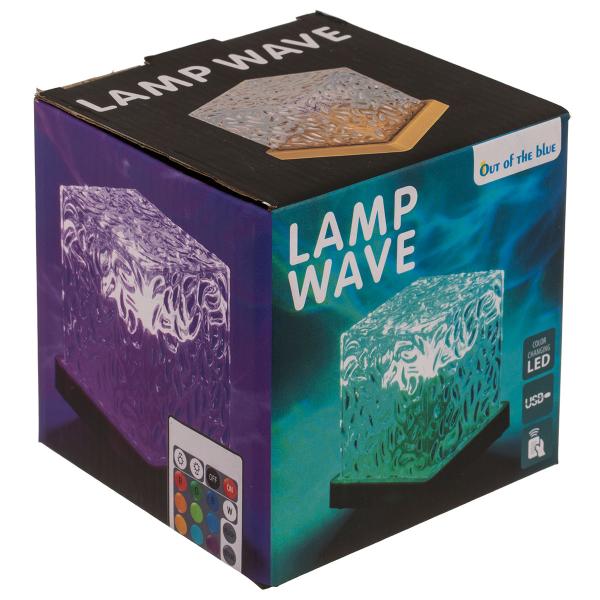 RGB LED-lampe med Bølgemønster 11,5 cm