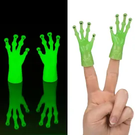 Selvlysende Fingerdukke Alienh&aring;nd 7 cm