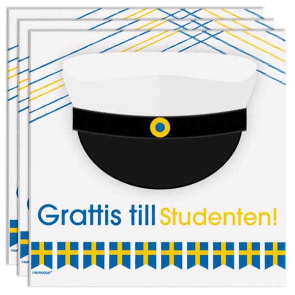 Grattis Till Studenten Servietter