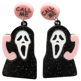 Halloween Øreringe Scream Call Me
