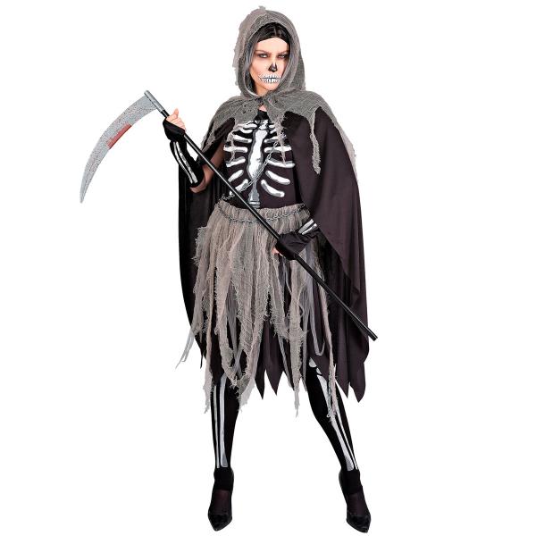 Manden med Leen Kostume Skelet Dame