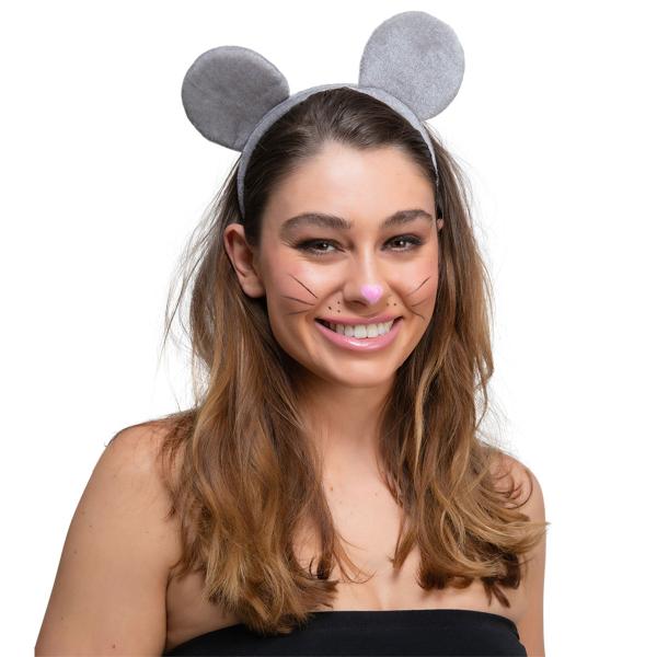 Hårbøjle med Museører Grå