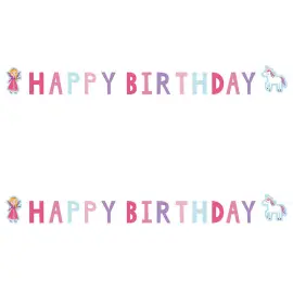 Happy Birthday Guirlande Princess