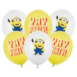 Minions Latexballoner Mix 30 cm 6-pak