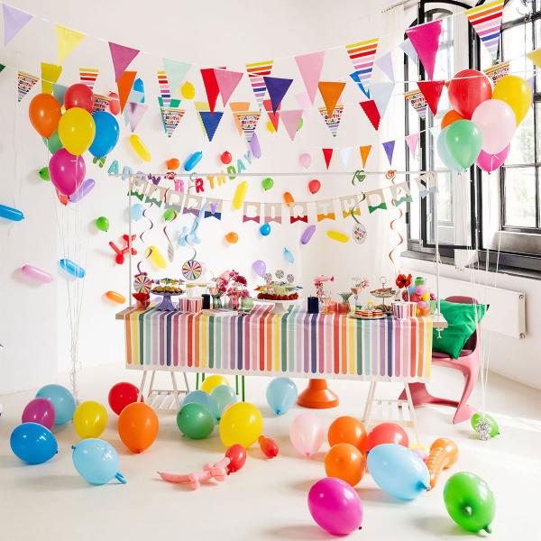 Gaveposer Happy Birthday Stripetastic 6-pak