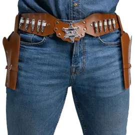 Dobbelt Hylster med B&aelig;lte Brun