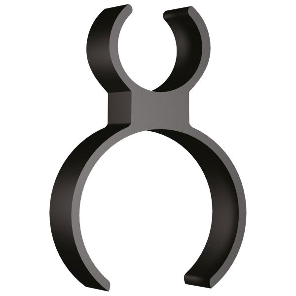 Isfontæneholder til Flaske Sort 4-pak