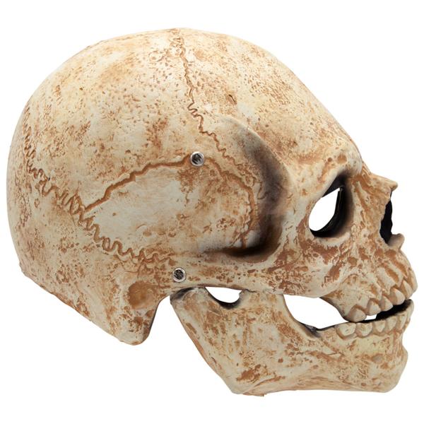 Latexmaske Dødningehoved med Bevægelig Kæbe