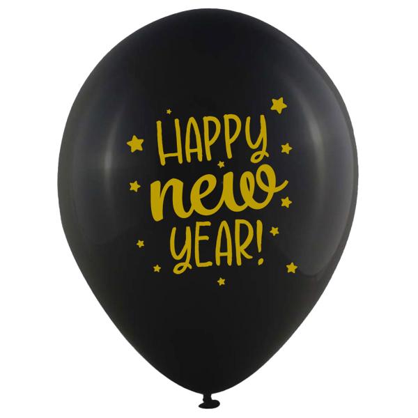 Latexballoner Happy New Year! 6-pak