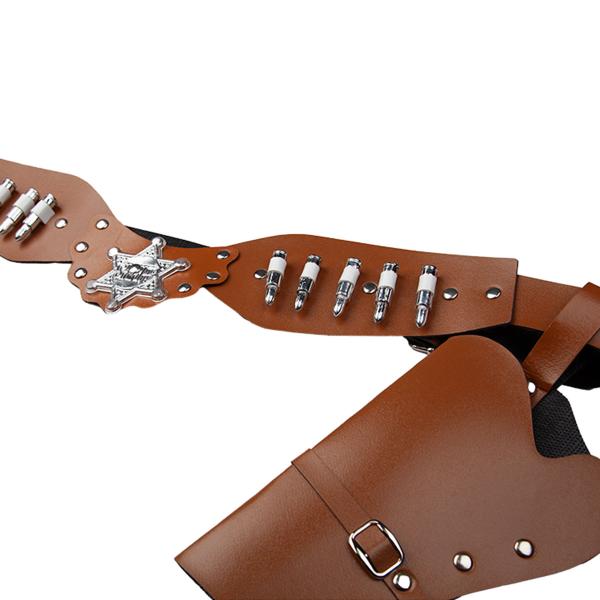 Dobbelt Hylster med Bælte Brun