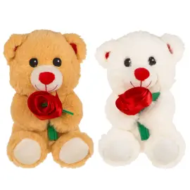 Bamse med Rose 18 cm