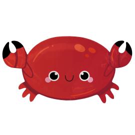 Krabbe Folieballon Rød