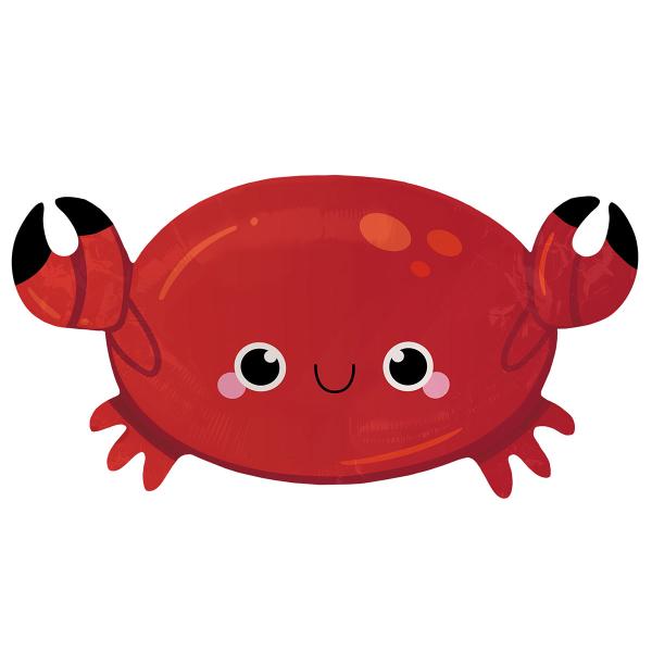 Krabbe Folieballon Rød