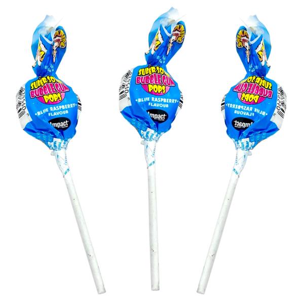 Warheads Slikkepind Supersur Blue Raspberry