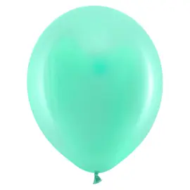 Rainbow Små Latexballoner Pastel Mintgrønne 100-pak