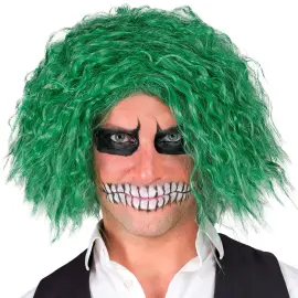 Krøllet Paryk Grøn