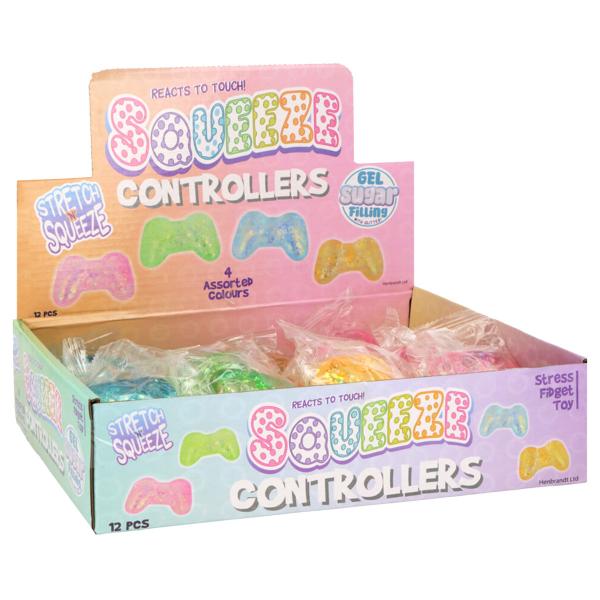 Squeeze Glitrende Spilcontroller Legetøj 8,5 cm