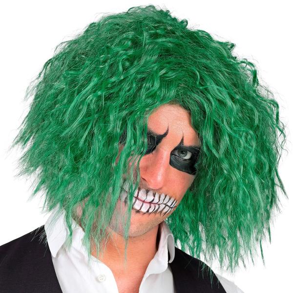 Krøllet Paryk Grøn